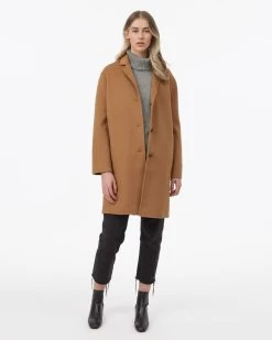 Tentree Wool Longline Coat -Fashionable Clothing Store TentreeWoolLonglineCoatcamel