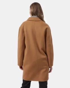 Tentree Wool Longline Coat -Fashionable Clothing Store TentreeWoolLonglineCoatcamel3