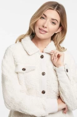 Tribal Faux Sherpa Shacket -Fashionable Clothing Store TribalFauxSherpaShacket