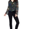 Tyler Madison Charlize Floral Bell-Sleeve Top