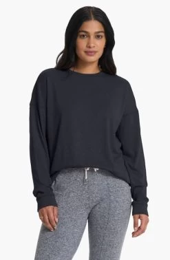 Vuori Long Sleeve Sunrise Crew -Fashionable Clothing Store VuoriLongSleeveSunriseCrew Black