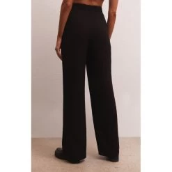 Z Supply Marmont Trouser -Fashionable Clothing Store ZP233903 BLK BACK1