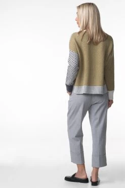 Zaket & Plover Fairisle Sweater With Snood -Fashionable Clothing Store ZP4192USNOWBACK