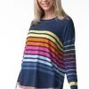 Zaket & Plover Stripe Boxy Sweater