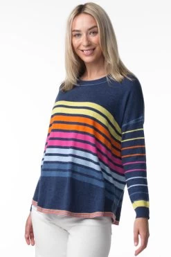 Zaket & Plover Stripe Boxy Sweater