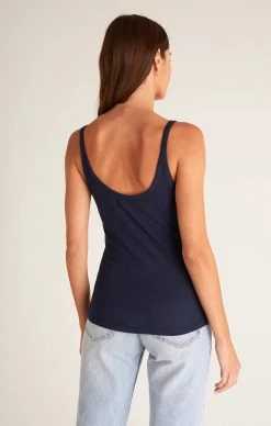Z Supply Casa Rib Tank -Fashionable Clothing Store ZSupplyCasaRibTankcaptainnvy1