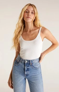 Z Supply Casa Rib Tank -Fashionable Clothing Store ZSupplyCasaRibTankwhite
