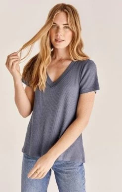 Z Supply Dana Rib Hacci Top 10 Z Supply Dana Rib Hacci Top -Fashionable Clothing Store ZT221678 IND DETAIL2