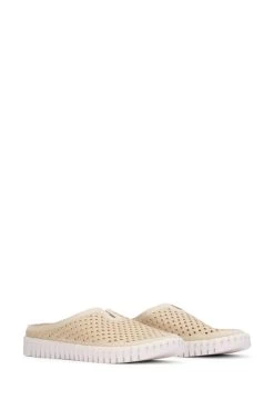 Ilse Jacobsen Slip On Sneakers -Fashionable Clothing Store beigeflast1