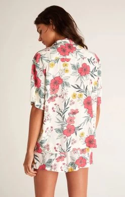 Z Supply Resort Floral Shirt -Fashionable Clothing Store floralshirt4