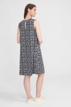 Holebrook Women's Jennie Wide Dress -Fashionable Clothing Store holebrook wide dress sand navy11