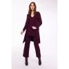 Pistache Long Ribbed Knit Coat