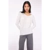 Pistache Light Knit Ribbed V-Neck