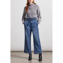 Tribal Brooke Paperbag Wide Leg Jeans