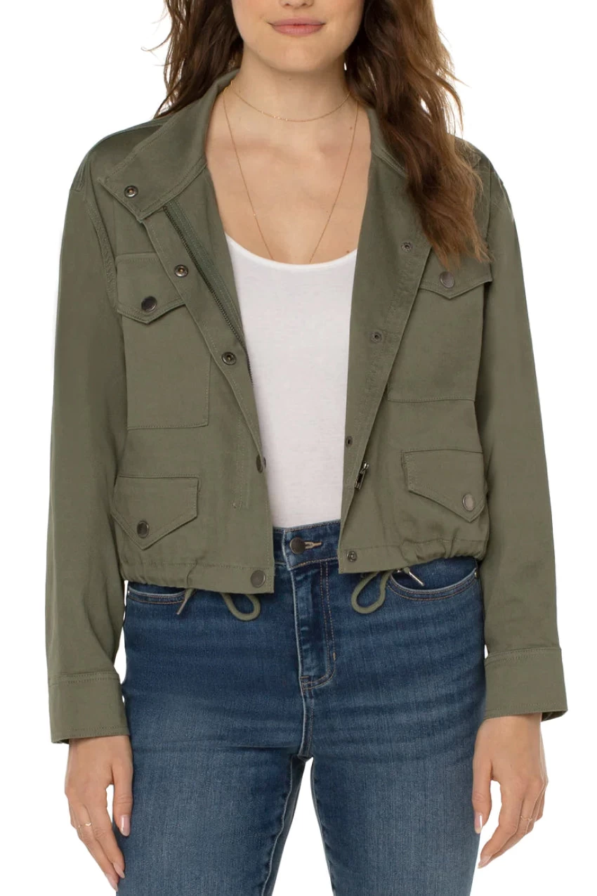 Liverpool Cropped Cargo Jacket 20.5" HPS 1 Liverpool Cropped Cargo Jacket 20.5" HPS