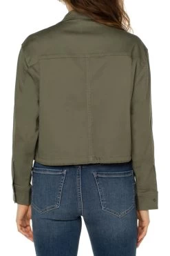 Liverpool Cropped Cargo Jacket 20.5" HPS 5 Liverpool Cropped Cargo Jacket 20.5" HPS -Fashionable Clothing Store liverpool crop cargo jacket dried basil11