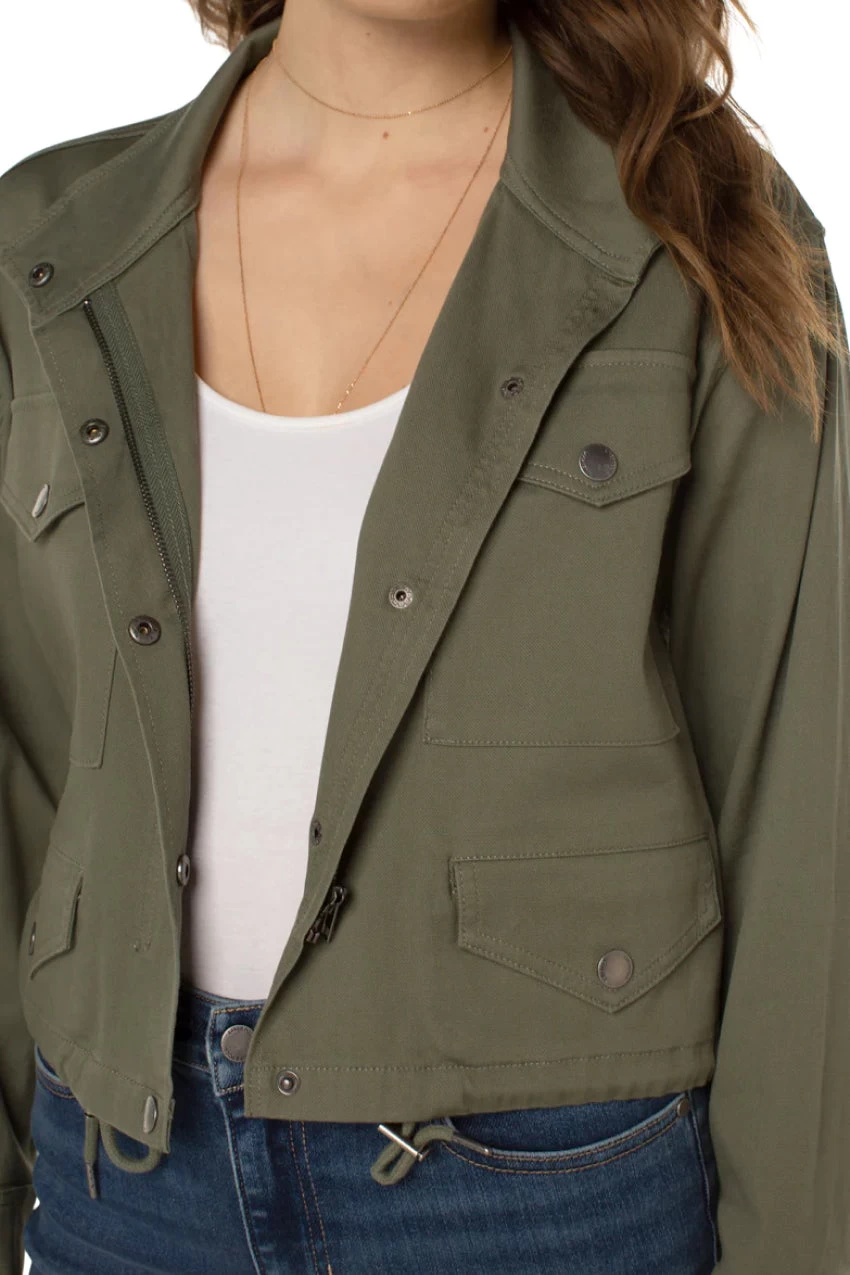 Liverpool Cropped Cargo Jacket 20.5" HPS 2 Liverpool Cropped Cargo Jacket 20.5" HPS - Image 2