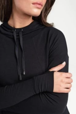 LOLE Downtown Pullover Hoodie -Fashionable Clothing Store lole downtown pullover hoodie black beauty41