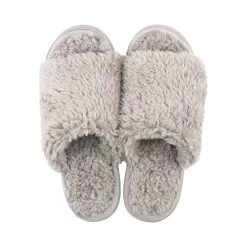 Lemon Anywhere Berber Slides -Fashionable Clothing Store mediumgreyslides