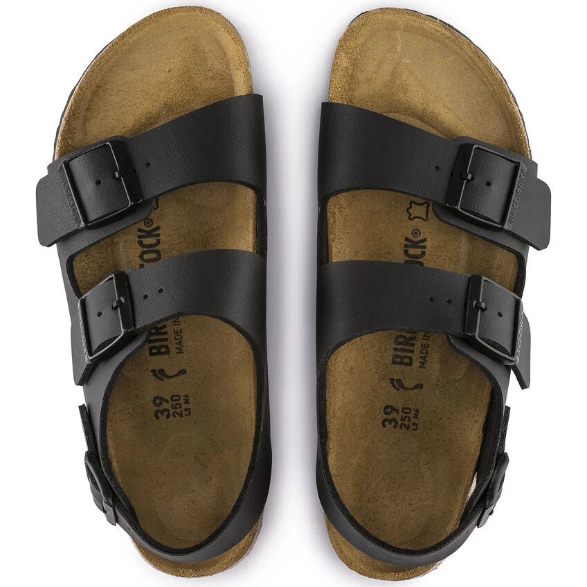 Birkenstock Milano Black Birko-Flor™ R 3 Birkenstock Milano Black Birko-Flor™ R - Image 3