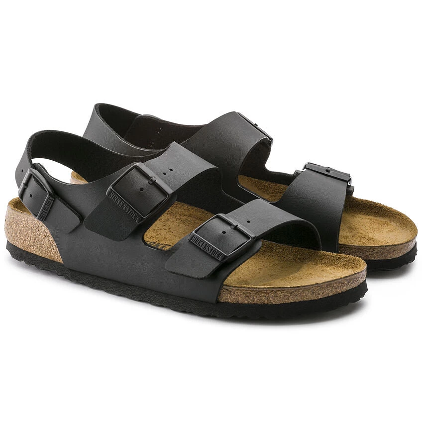 Birkenstock Milano Black Birko-Flor™ R 2 Birkenstock Milano Black Birko-Flor™ R - Image 2