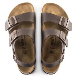 Birkenstock Milano Dark Brown Birko-Flor™ R -Fashionable Clothing Store milanobrowntio3