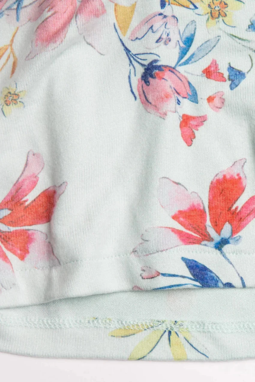 PJ Salvage Budding Bouquet Floral Shorts 2 PJ Salvage Budding Bouquet Floral Shorts - Image 2