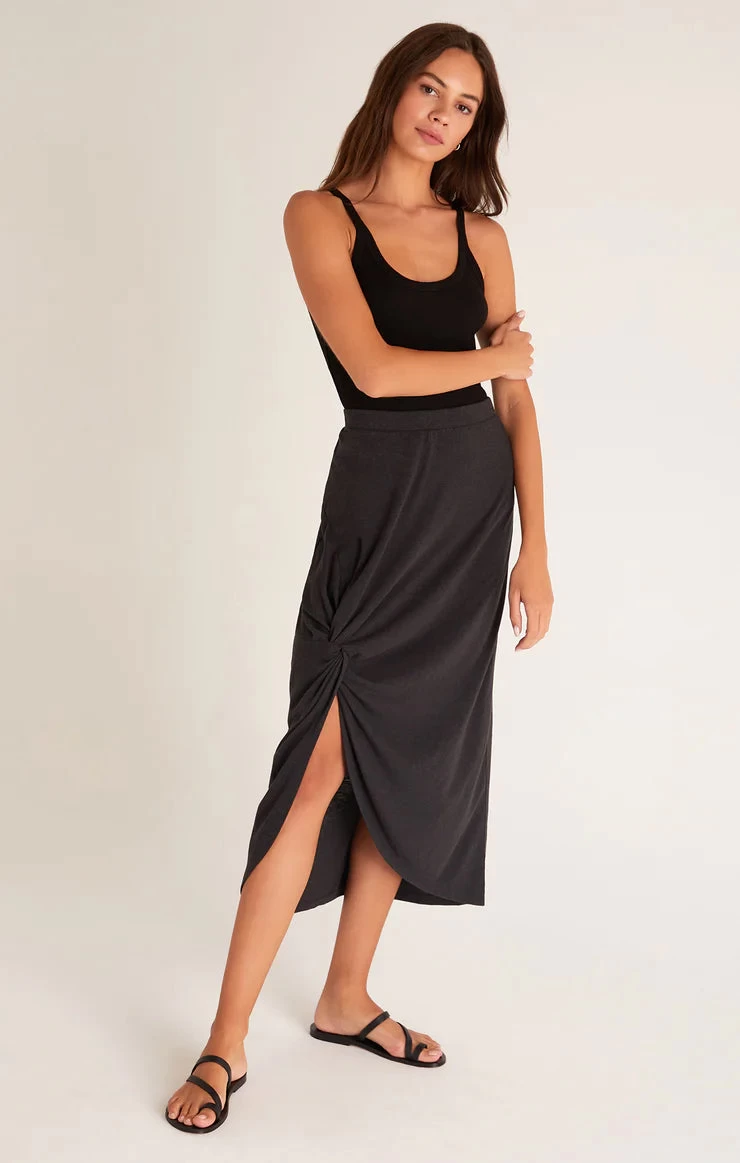 Z Supply Sabina Triblend Knot Skirt 2 Z Supply Sabina Triblend Knot Skirt - Image 2