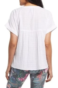 Tribal Dolman Blouse With Rolled Cuff -Fashionable Clothing Store serve 2519b2a3 c4e0 4bda a799 a01f0b1c0136