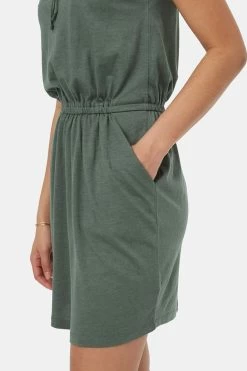 Tentree Women's Arden Dress -Fashionable Clothing Store tentree arden dress dark sage31