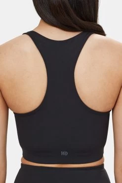 Tentree InMotion Longline Active Bra 7 Tentree InMotion Longline Active Bra -Fashionable Clothing Store tentree longline active bra meteorite black1