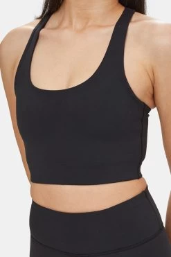 Tentree InMotion Longline Active Bra 6 Tentree InMotion Longline Active Bra -Fashionable Clothing Store tentree longline active bra meteorite black21