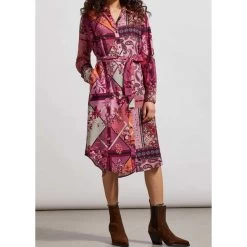 Tribal Combo Print Shirt Dress