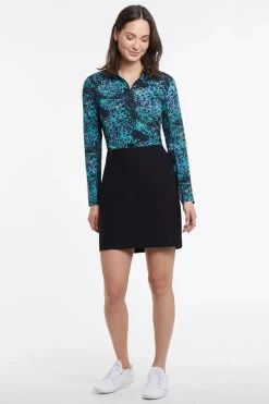 Tribal 19" Pull-On Skort - Black