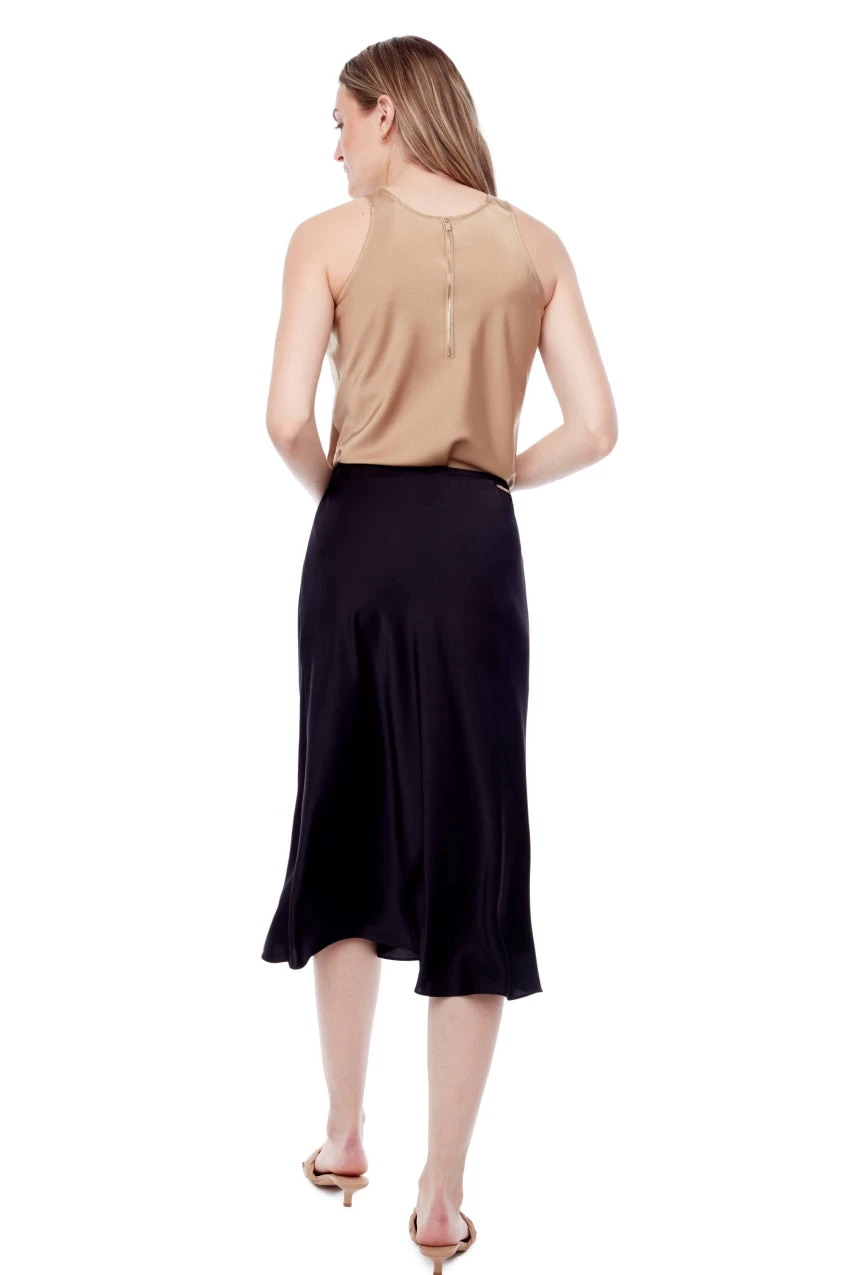 Tyler Madison Lily Satin Midi Skirt 3 Tyler Madison Lily Satin Midi Skirt - Image 3