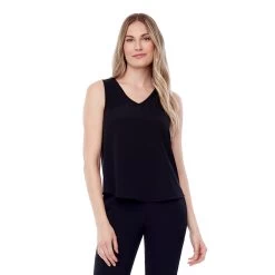 Tyler Madison Dani Vegan Sleeveless Top -Fashionable Clothing Store tyler madison tank black