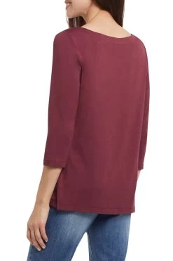 Tribal Boat Neck 3/4 Sleeve Top -Fashionable Clothing Store unnamed 36