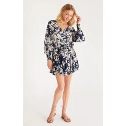 Z Supply Jenni Abstract Leaf Skirt