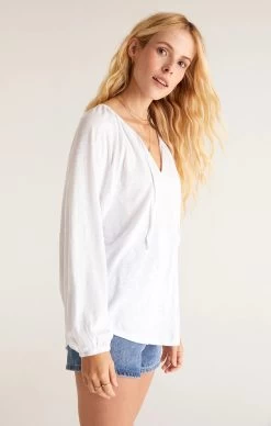 Z Supply Niki Slub Top -Fashionable Clothing Store zsupplyNIKISLUBTOPwhite1