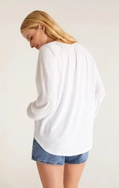 Z Supply Niki Slub Top -Fashionable Clothing Store zsupplyNIKISLUBTOPwhite3