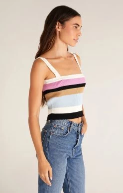 Z Supply Stella Stripe Sweater Tank -Fashionable Clothing Store zsupplySTELLASTRIPESWEATERTANKsandstone2