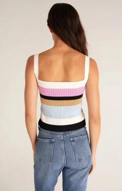 Z Supply Stella Stripe Sweater Tank -Fashionable Clothing Store zsupplySTELLASTRIPESWEATERTANKsandstone3